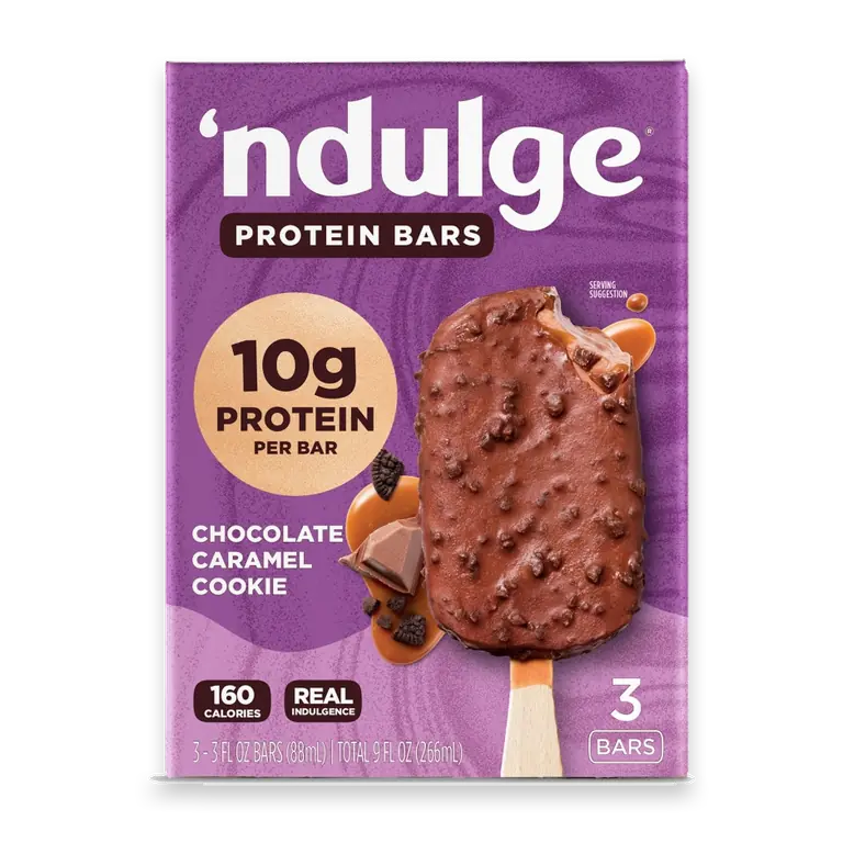 Chocolate Caramel Cookie High Protein Greek Yogurt Bars