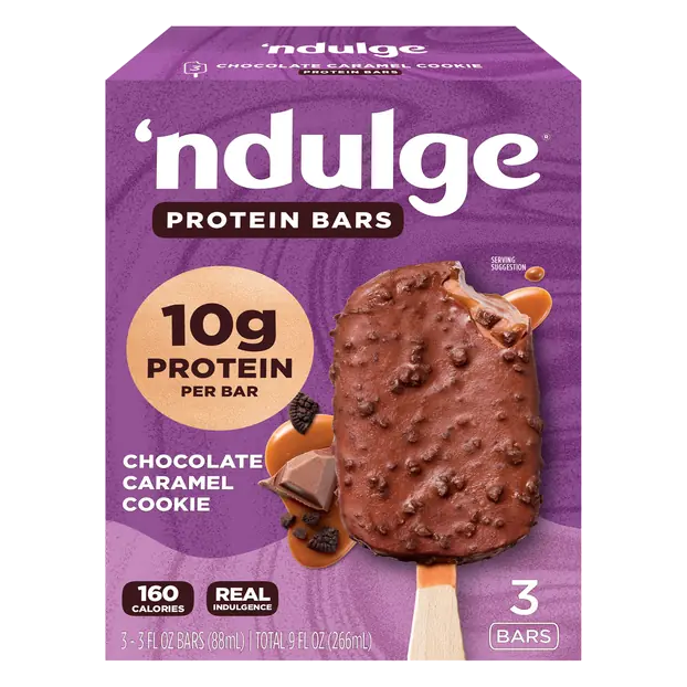 Chocolate Caramel Cookie Protein Greek Yogurt Bars - 3 ct Frozen