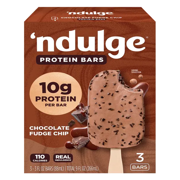 Chocolate Fudge Chip Protein Greek Yogurt Bars - 3 ct Frozen