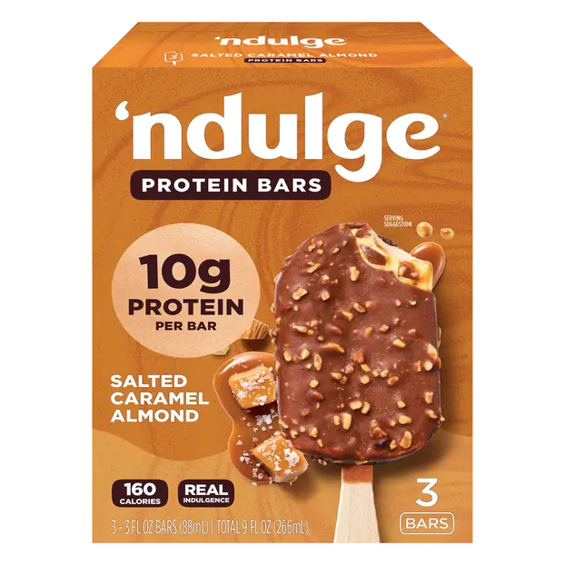 Salted Caramel Almond Protein Greek Yogurt Bars - 3 ct Frozen