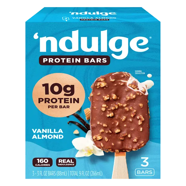 Vanilla Almond Protein Greek Yogurt Bars - 3 ct Frozen
