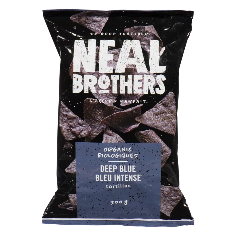Organic Tortilla Chips Deep Blue 300 g