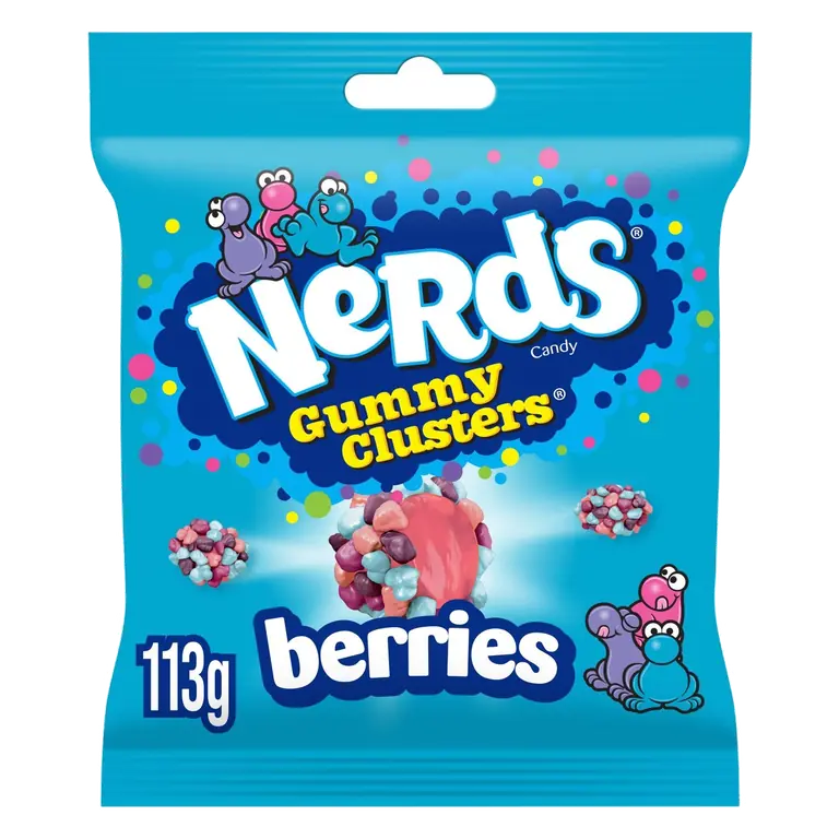 Berries Fruit-Flavour Candy Gummy Clusters