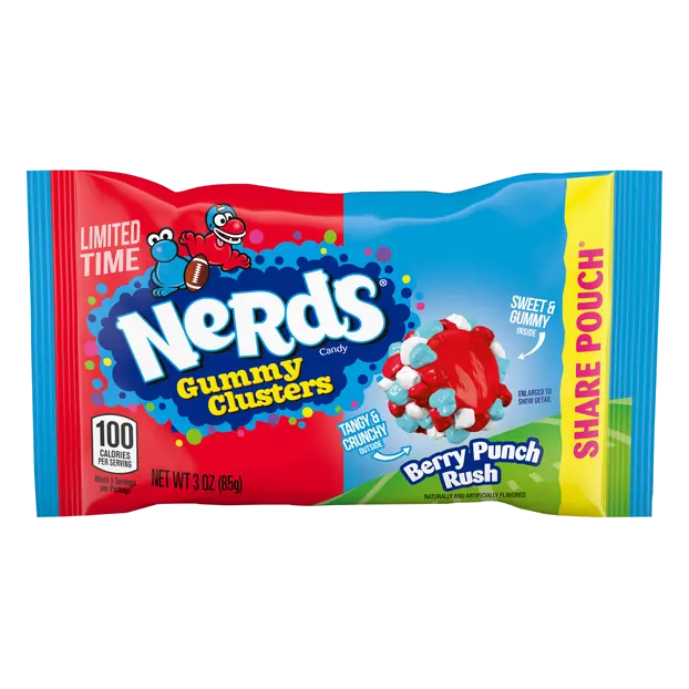 Berry Punch Rush Gummy Clusters Candy Share Pouch