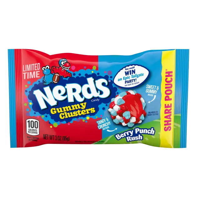 Nerds Gummy Clusters Berry Punch Rush, Share Pouch