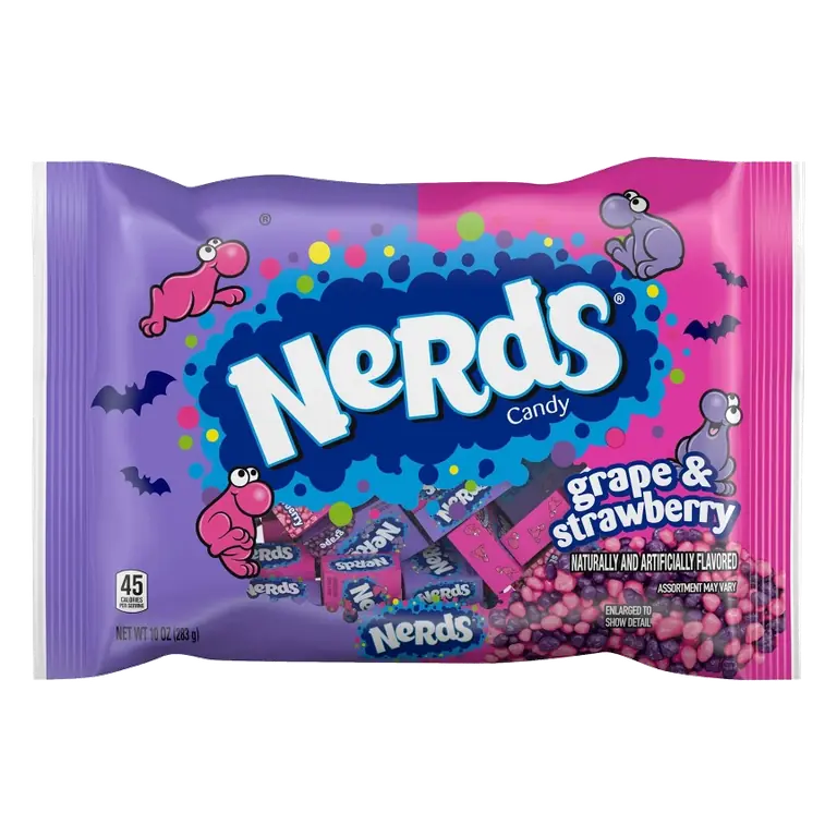 Nerds Halloween Grape and Strawberry Mini Boxes Candy, 10oz/23ct