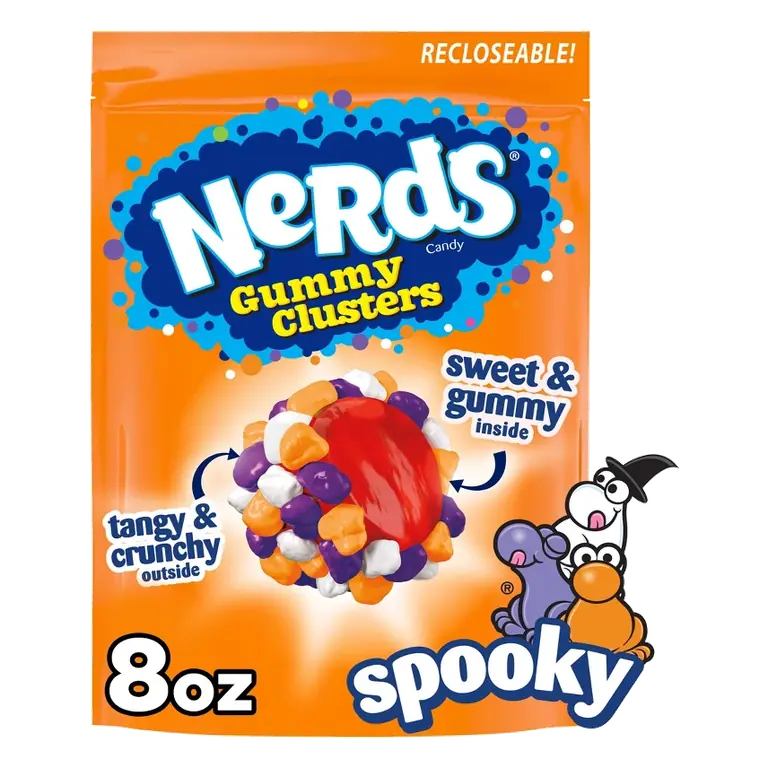 Nerds Halloween Spooky Gummy Clusters Candy, 8oz
