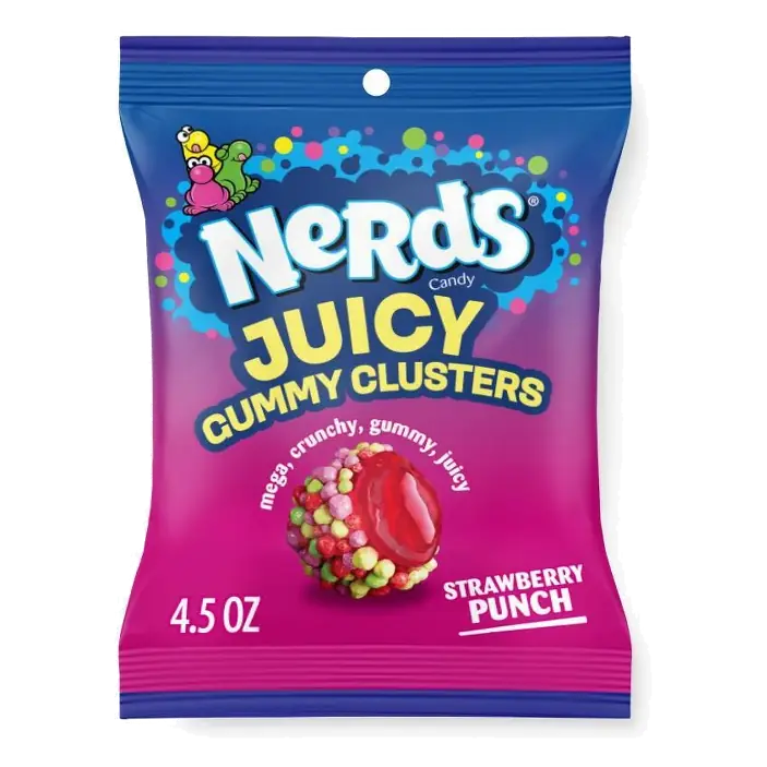 Nerds Juicy Gummy Clusters Peg, 4.5oz