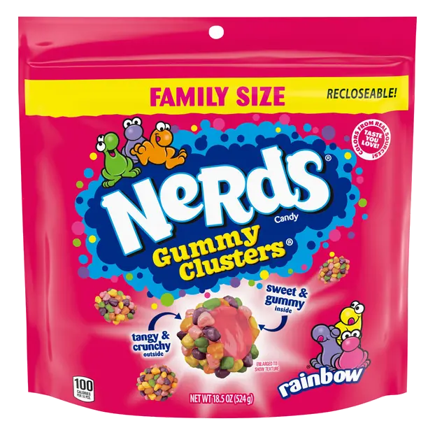 Rainbow Gummy Clusters Candy Family Size