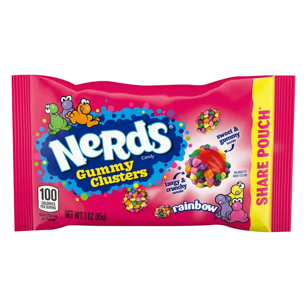 Rainbow Gummy Clusters Candy Share Pouch