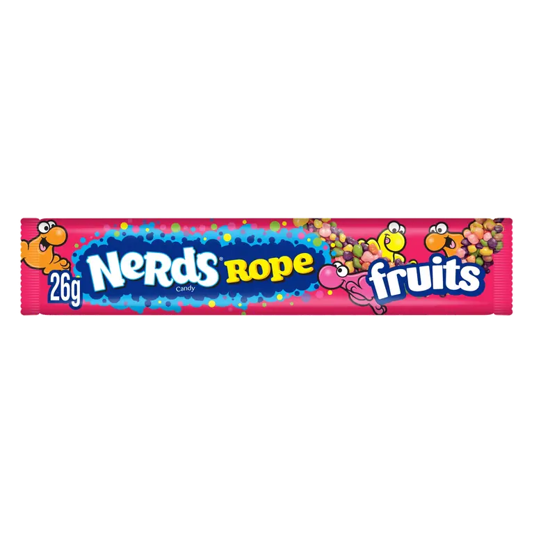 Nerds Rope Fruit-Flavour Candy 26g