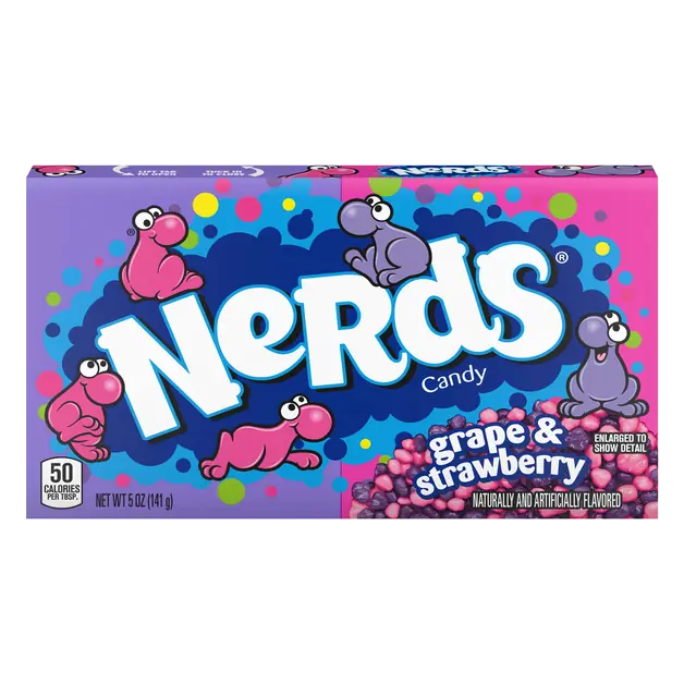 Strawberry & Grape Candy Movie Theater Box
