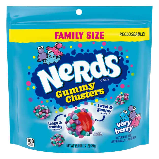 Very Berry Gummy Clusters Candy Family Size