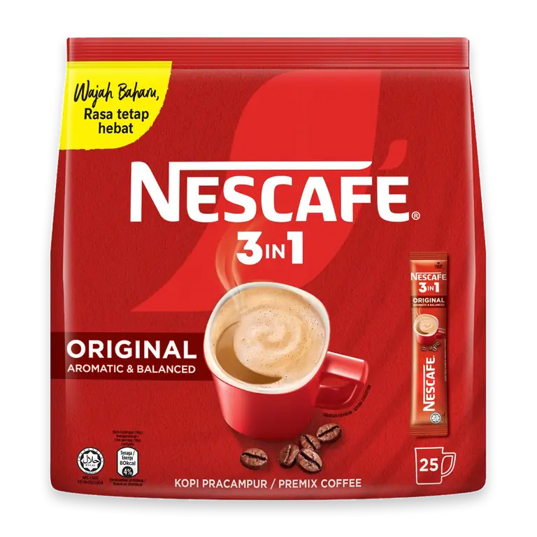 3 in 1 Premix Coffee Sachets Original
