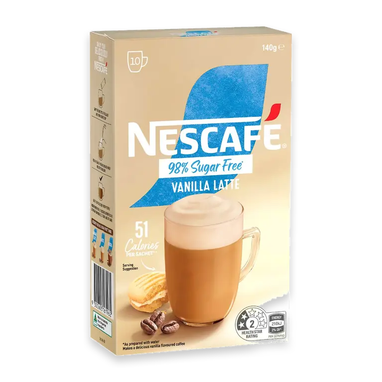 98% Sugar Free Vanilla Latte Sachets