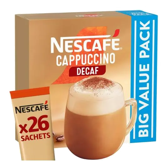 Cappuccino Decaf Coffee Sachets