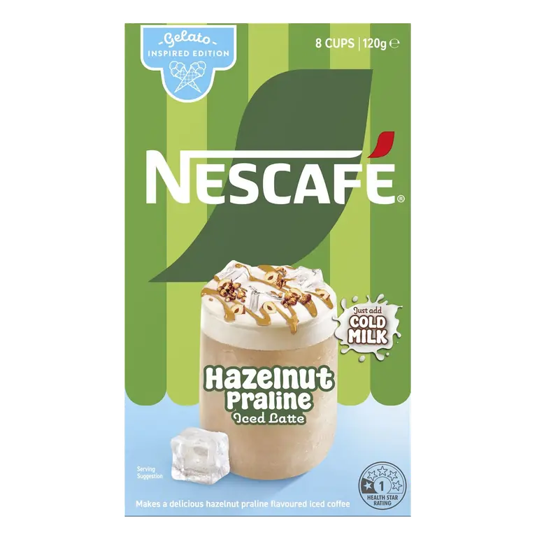 Coffee Hazelnut Praline Iced Latte