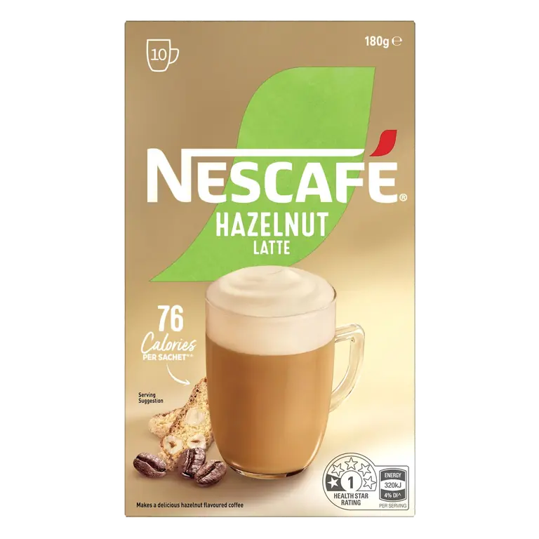 Coffee Mixer Sachets Latte Hazelnut