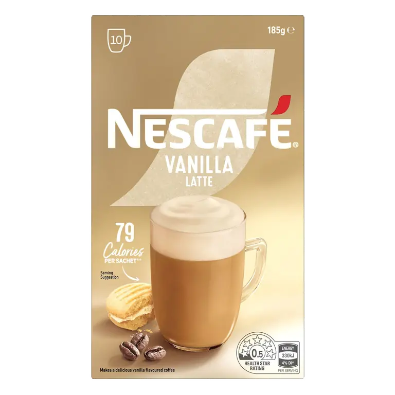 Coffee Mixer Sachets Latte Vanilla