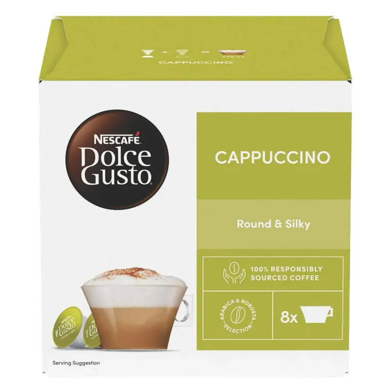 Dolce Gusto 16 x Cappuccino Coffee Pods (8 Servings)