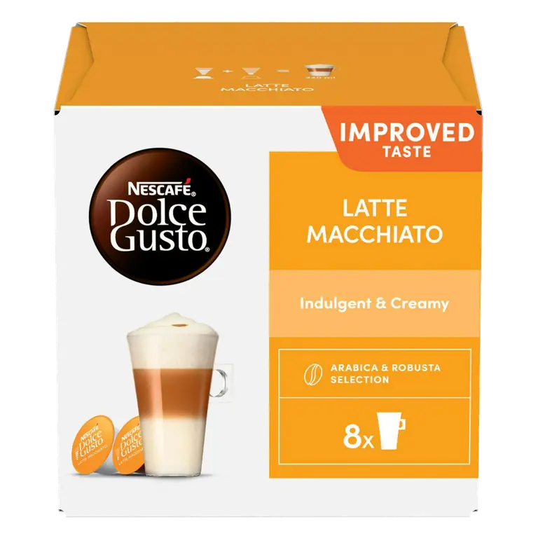 16 x Latte Macchiato Coffee Pods (8 Servings)