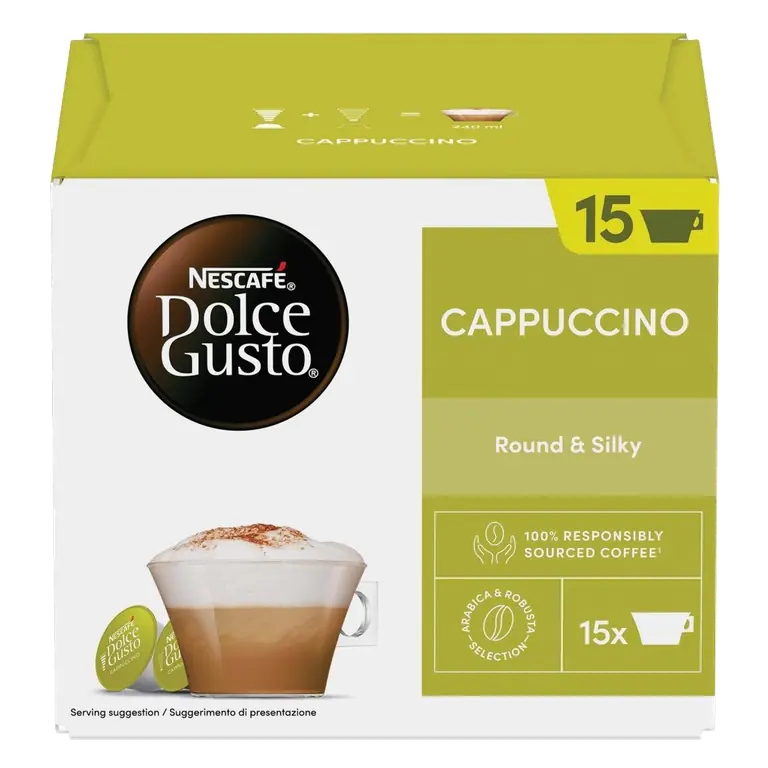 Dolce Gusto Cappuccino Coffee Pods x30 (15 Servings)