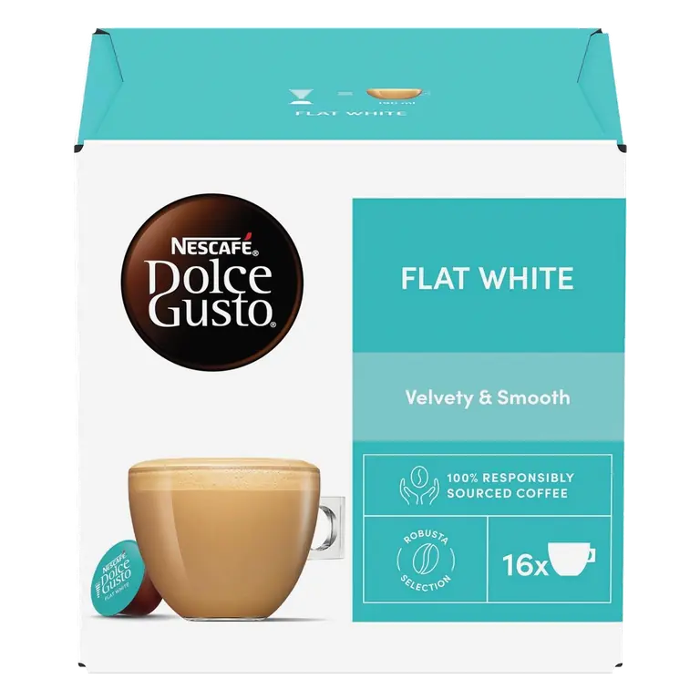 Dolce Gusto Flat White Coffee Pods x16 (16 Servings)