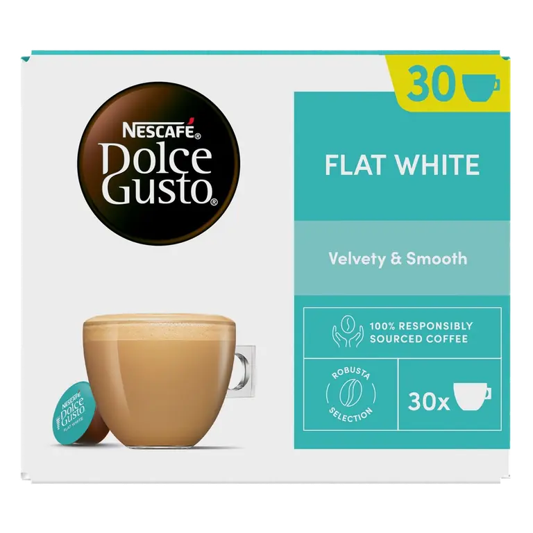 Dolce Gusto Flat White Coffee Pods x30 (30 Servings)