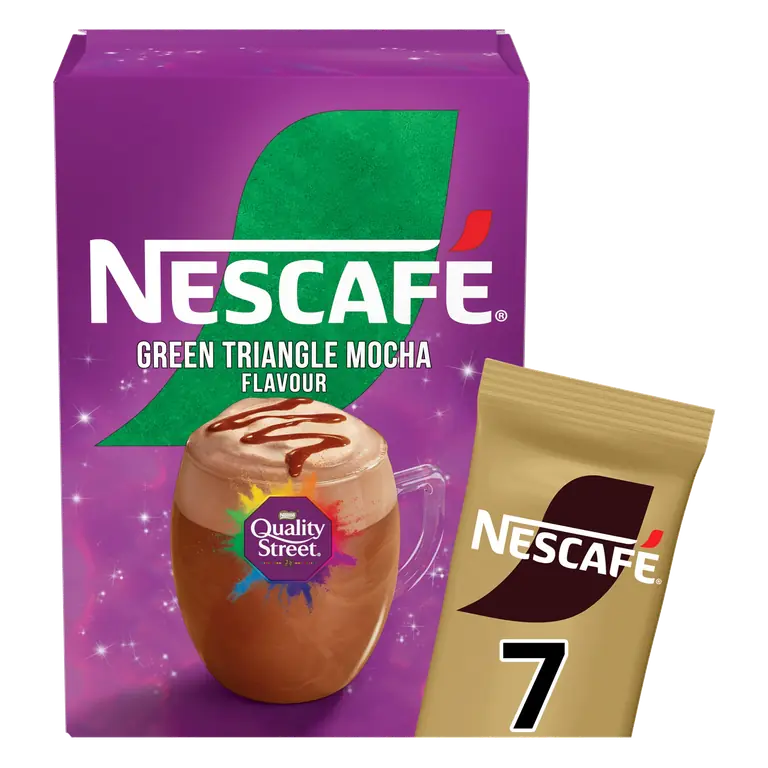 Nescafe Green Triangle Quality Street Mocha 7 x 19g Sachets