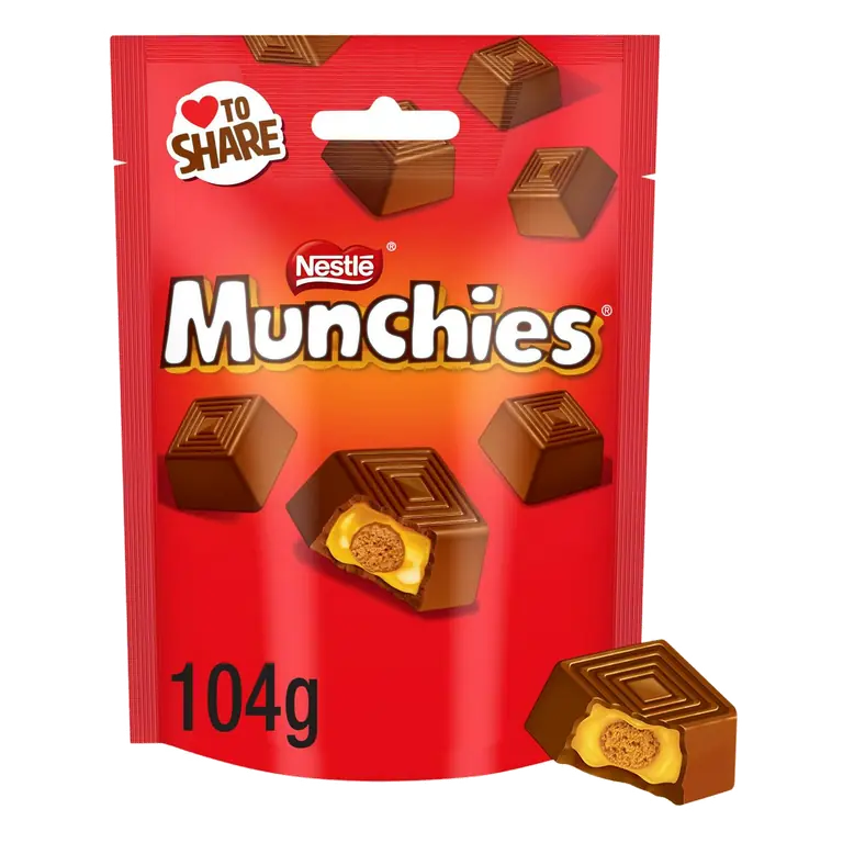 Munchies Milk Chocolate & Caramel Sharing Bag 104g