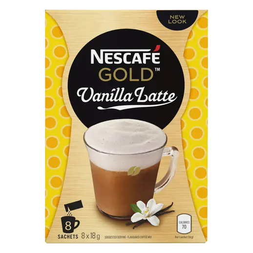 Gold Coffee Vanilla Latte 8 x 18 g