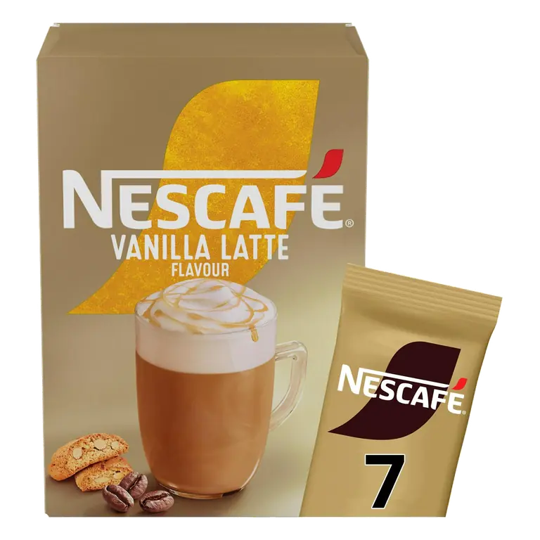 Vanilla Latte Instant Coffee Sachets x7 129.5g