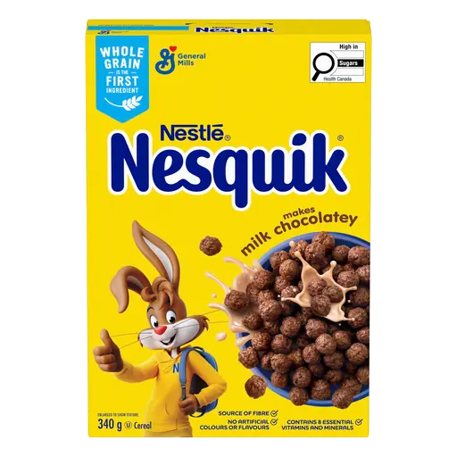 Nestlé Nesquik Cereal Chocolate Whole Grains And Fibre 340 g