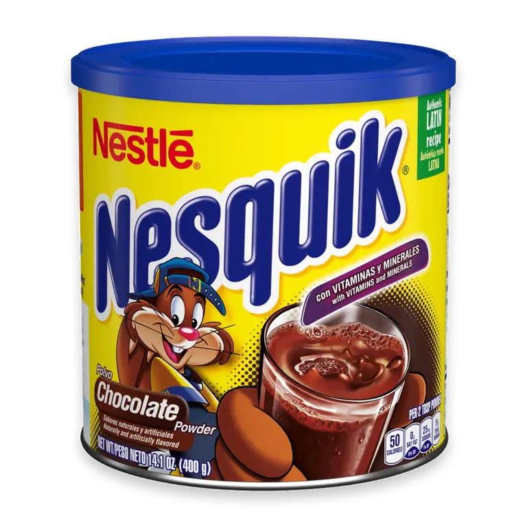 Chocolate Powder Drink Mix Canister
