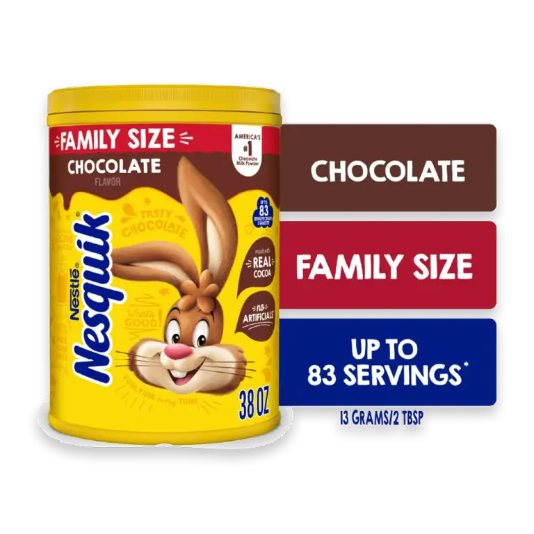 Nestle Nesquik Chocolate Flavor Powder Drink Mix Family Size Up To 83 Servings
