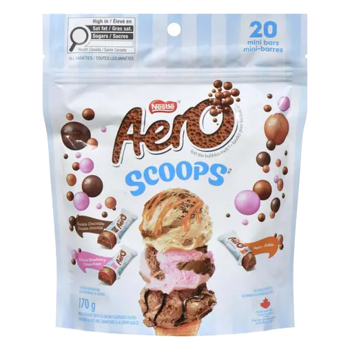 Aero Scoops Milk Chocolate with Ice Cream Flavoured Filling 170 g