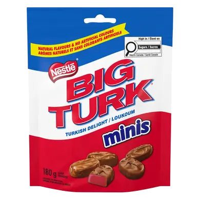 Big Turk Minis Chocolate 180 g