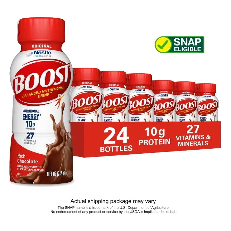 Nestle Boost Nutritional Drink Rich Chocolate 8oz 24 Ct