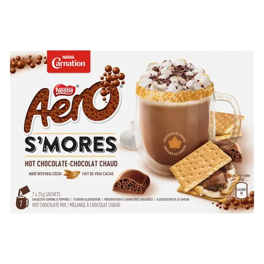 Carnation Hot Chocolate Mix Nestlé Aero S'mores 7 x 25 g