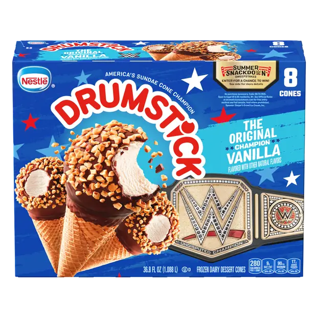 Original Vanilla Frozen Dairy Dessert Cones - 8 ct