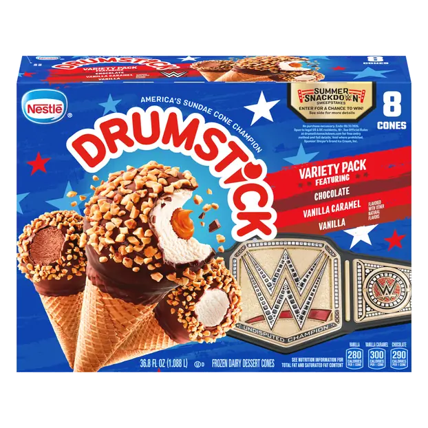 Variety Pack Dairy Dessert Sundae Cones - 8 ct