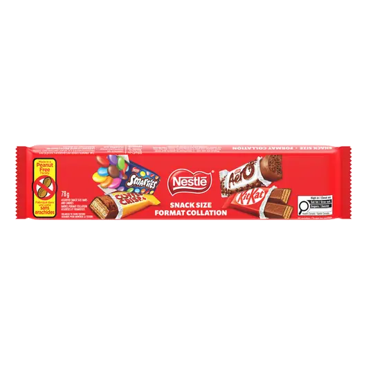 Kitkat, Aero, Smarties, Coffee Crisp Snack Size 78 g
