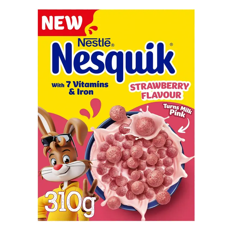Nestle Nesquik 310g Strawberry Flavoured Breakfast Cereal