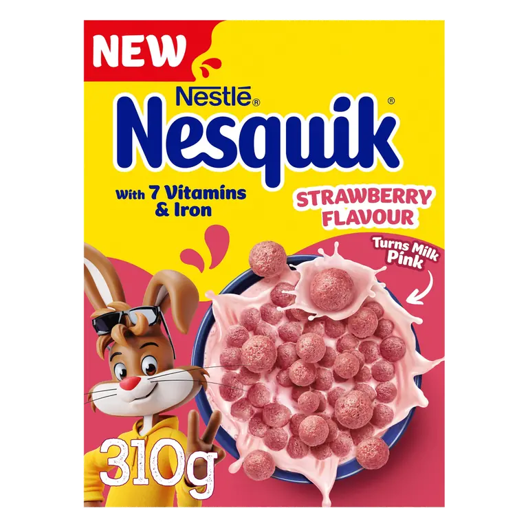 Nestlé Nesquik Strawberry Flavoured Breakfast Cereal 310g
