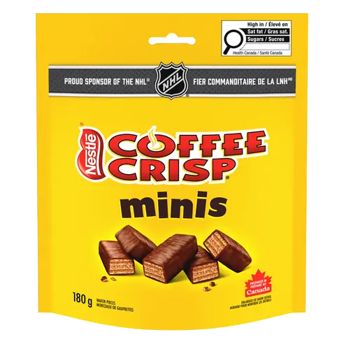 Coffee Crisp Chocolate Wafer Bars Minis Classic 180 g