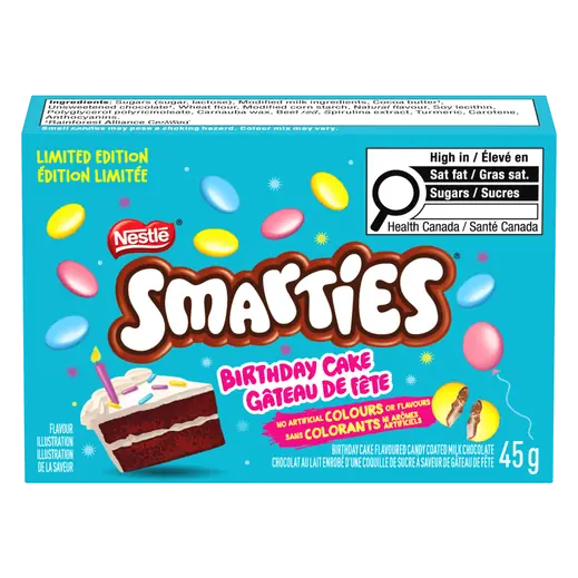 Smarties Milk Chocolate Birthday Cake 45 g