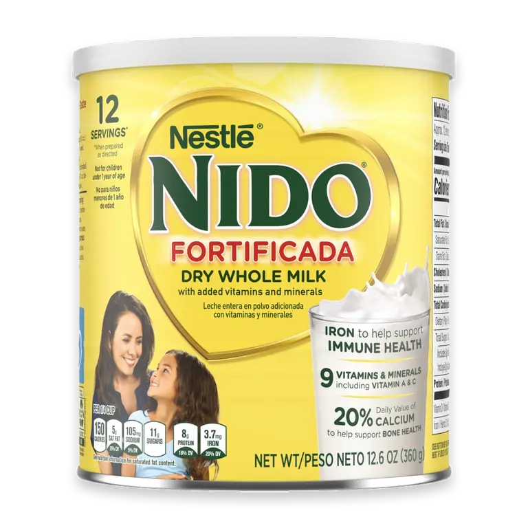 NIDO Fortificada Powdered Drink Mix - Dry Whole Milk Powder with Vitamins and Minerals