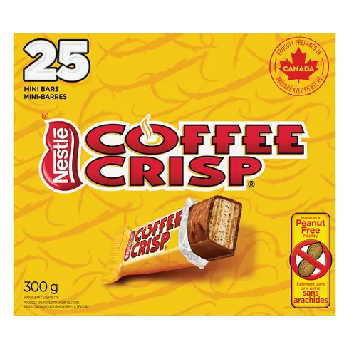 Peanut-Free Mini Chocolate Bars Coffee Crisp 300 g