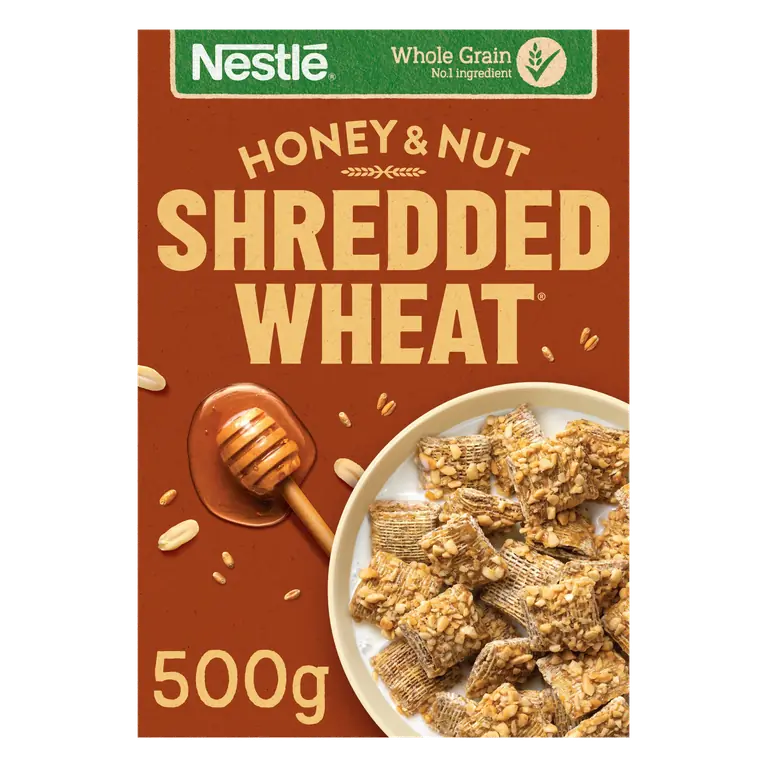 Nestlé Shredded Wheat Bitesize Honey & Nut Breakfast Cereal 500g