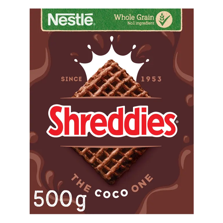 Nestlé Shreddies Coco Chocolate Breakfast Cereal 500g